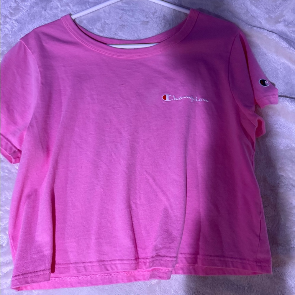 Champion Kids Short Sleeve Pink Tee